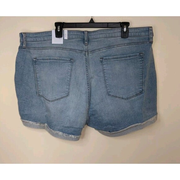 STS Blue Jean Shorts Blue Molly High Rise Cuffed Color Culbertson Size 36/22 - Picture 3 of 13